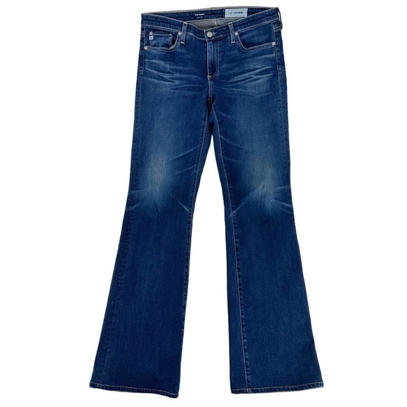 Adriano Goldstein the Angel Bootcut Jeans Classic Pockets Whiskering Blue‎ 29R - Picture 1 of 5